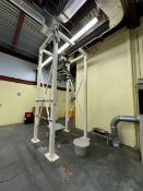 Super Sac Unloading Station, with Coffing 2-Ton Electric Hoist & Cross Beam, with Super Sac Hoist
