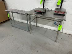 (2) S/S Tables, 1-Aprox. 48
