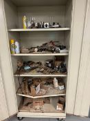 Double Door Cabinet with Bartelt Spare Parts Domino Ink Jet Coder, Includes S/S Portable Cart (HMI