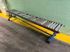 Straight Section of Roller Conveyor, Mounted on Mild Steel Portable Frame (NOTE: Some Rolls