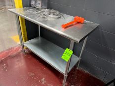 S/S Table, with Bottom Shelf