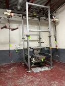 S/S Super Sac Unloading Station, Includes (2) Coffing 1-Ton & 2-Ton Hoists, with Hand Control,