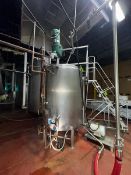 2003 A&B Process Systems Aprox. 800 Gal. S/S Jacketed Mix Tank, with Lighnin Agitator, with S/S
