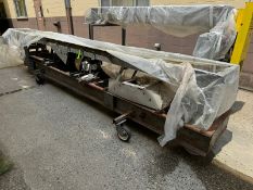 Straight Section of Shaker Deck, with Bottom Mounted Motor, Mounted on Portable Mild Steel Frame