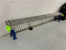 Straight Section of Roller Conveyor, Conveyor Dims.: Aprox. 10 ft. L x 9-1/2