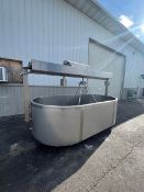 Aprox. 500 Gal. S/S Cheese Vat, Mfg. 2022 with Controls, Water Heat, 12 GA Interior, 14 GA Exterior,