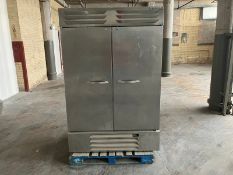 Beverage-Air, Model FB49HC-1S, S/N 13100744, 2-Door S/S Commercial Freezer, Cabinet Dimensions: