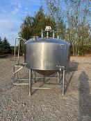 DCI 400 Gal. S/S Processor, S/N 90-D-40729-A with 2-Zone Cone-Bottom, Water Jacketed, S/S