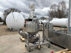 Single Auger Extruder with Wing Top with Cone Bottom, Nord Agitator, 1-1/2