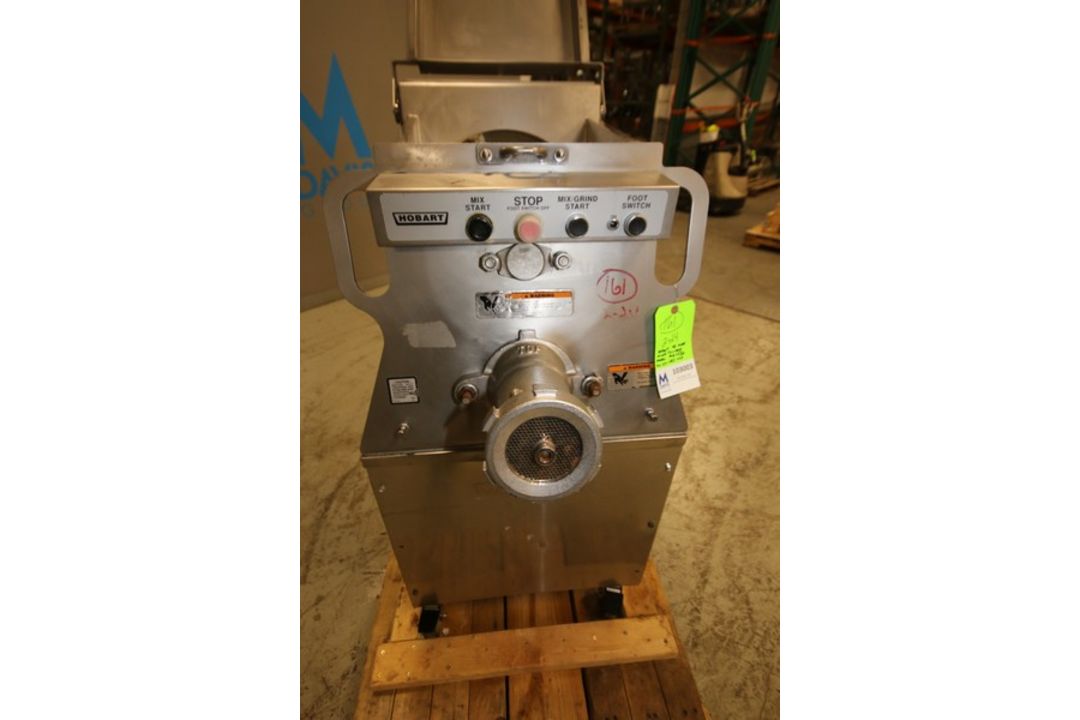 Hobart S/S 150 lb. Capacity Portable Meat Mixer / Grinder, Model MG1532, SN 27-1183-453, with - Image 4 of 8