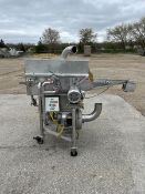 Smoke/Liquid Conveyor, Stainless Steel Construction with (2) Leeson Speed Masters, (1) Leeson Flux