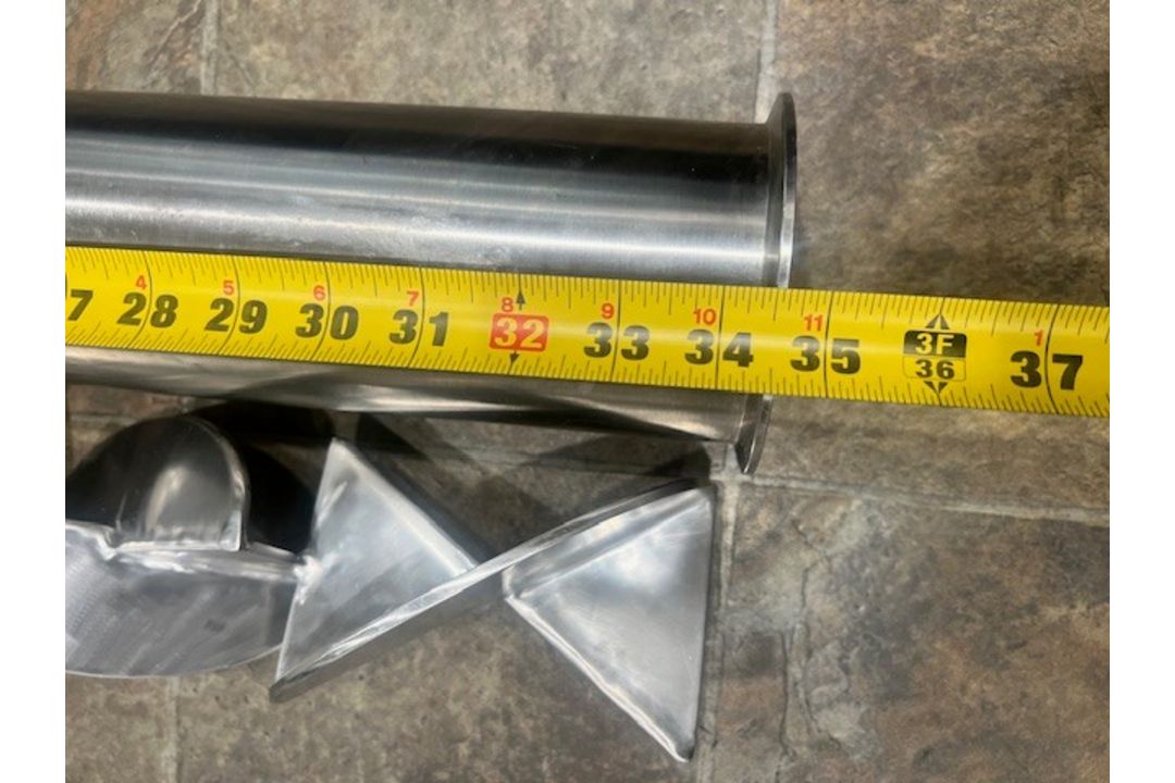 Aprox. 4" Stainless inline Admixer with Tri-Clamp Ends (Load Fee $50) (Located Harrodsburg, KY) - Image 4 of 4