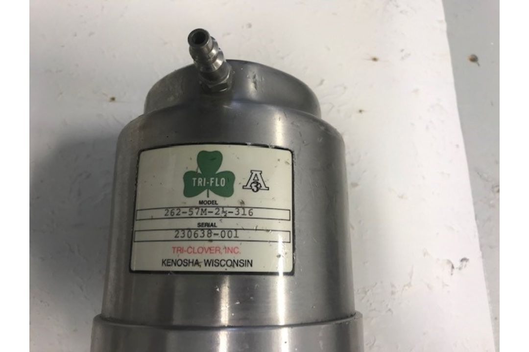 Tri-Clover Tank Air Valve, Model 262-57M-2-1/2-316, S/N 230638-001 with 4" Tank Side, 2.5" Discharge - Image 2 of 2