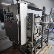 Savage bros chocolate melter/filter including 2 waukesha pump & sweco and control. Sold as is. (