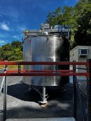 DCI 2,000 Gal. S/S Jacketed Tank, Double Motion Scrape