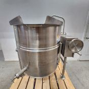 Cleveland 60gal Kettle Model KEL-60-T. 50 psi. Serial No. 1402230. KEL-T: Electric tilting steam