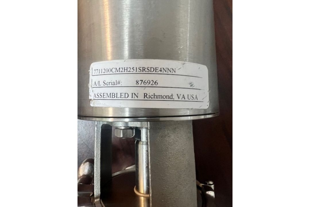 Alfa Laval 2.5" Type Unique 7000 Stop Air Valve, S/N 21531312423 with Stainless Stem (Loading Fee $ - Image 7 of 7