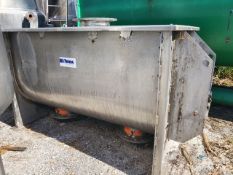 Young Industries Aprox. 25 ft. S/S Jacketed Ribbon Blender with Jacket Rated at 10 psi, Double