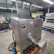 Hollymatic Meat Mixer & Grainder 3000 Mixer Grinder 10 hp 200 volts, 34 amps 3510 rpm 60 hz. All