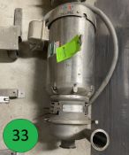 APV 20 HP Stainless Steel Pump, Model: 35/55; Serial: 1000002802358 with Inlet 3