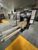 LANTECH CASE ERECTOR, S/N CE006556, INCLUDES BECKER VACUUM PUMP, ALLEN BRADLEY MICROLOGIX