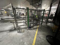 2020 LANGGUTH CUT AND STACK WET GLUE LINEAR LABELER, MODEL WETLAN110/S/N 110.0280, FOR A ROUND GLASS