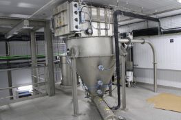 2020 BUHLER FILTER MODEL MVRW 16-S-H-SST WITH HOPPER AND TUBULAR SCREW CONVEYOR