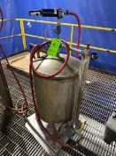 S/S Single Wall Vessel, with Pneumatic Hook Ups Hoses(RIGGING, LOADING, SITE MANAGEMENT FEE: $180.00