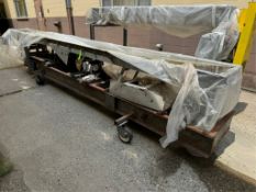 Straight Section of Shaker Deck, with Bottom Mounted Motor, Mounted on Portable Mild Steel Frame(