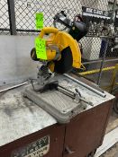 DeWalt Chop Saw(RIGGING, LOADING, SITE MANAGEMENT FEE: $50.00 USD)(LOCATED MOORE RD. WEYMOUTH, MA)