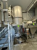 Horizon PSI S/S Feed Cyclone, with Bottom Mounted Rotary Air Lock Valve, Mounted on S/S Frame(