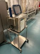 Domino Ink Jet Coder, Type: Touchpanel Type 3, S/N 9320000248, Mounted on Cart(RIGGING, LOADING,