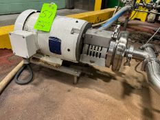 AMPCO 10 hp Centrifugal Pump, M/N C216-D-210TC, S/N 1820866-5-1, with Baldor 3490 RPM, 208-230/460