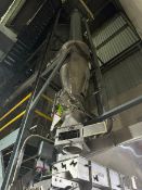 S/S Cyclone with Bottom Mounted Rotary Air Lock Valve(RIGGING, LOADING, SITE MANAGEMENT FEE: $200.00