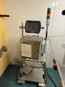 Domino Ink Jet Coder, Type: Touchpanel Type 3, S/N 9532500068, Mounted on Cart(RIGGING, LOADING,