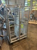 (6) Dual Pan Rack, , Without Plastic Cover, with Round Top, Capable of Holding (40) Pans, Mounted on