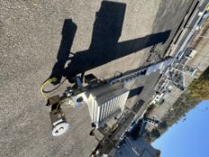 PORTABLE S/S DOUGH AUGER CONVEYOR, APPROX. 168 IN. L X 7 IN. W X 9 IN. D, S/S WASHDOWN HYDRODUTY 1