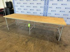 John Boos Custom Butcher Block Table, Overall Dims.: Aprox. 120