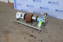 SPX 1.5 hp Positive Displacement Pump, M/N 014U1R1, S/N 100003163904, PO#: E65055, with Side Jet Spr