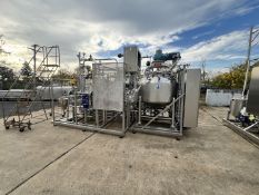 2010 Sterling Process Engineering Enzyme Skid Includes Feldmeier Aprox. 200 Gal. Dome Top, Cone Bot