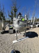 GROEN S/S BOTTOM JACKETED KETTLE WITH TOP-MOUNT SWEEP AGITATION