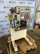 KAPS-ALL Packing Systems Capper, M/N F-4, S/N 3533, Mounted on Mild Steel Frame (INV#82845)(Located