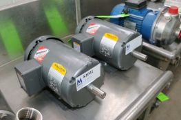 (2) NEW Baldor 1-1/2 hp Motors, 230/460 Volts, 3 Phase, 1740 RPM (INV#81041)(Located @ the MDG Aucti