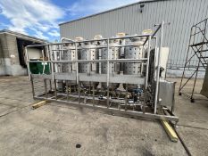 2010 S/S Reactor Skid System with (4) Buckeye Aprox. 200 Gal. Jacketed S/S Tanks, S/N 10-27179,