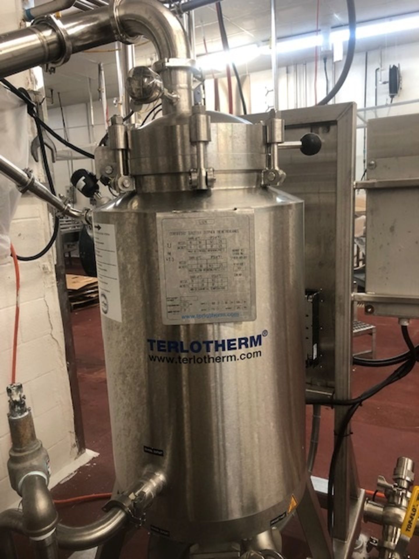 2017 TERLOTHERM D150  VERTICAL SCRAPE SURFACE HEAT EXCHANGER SKID, S/N 1710301-001-001, INCLUDES
