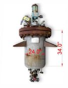 Used Evans and Sons Pressure Vaccum rated reactor vessel mix tank