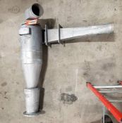 Used Hosokawa MikroPul 11″Ø Stainless steel cyclone separator