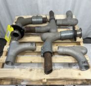 3”, 90 DEGREE HAMMERTEK ALUMINUM 3T 90 VORTICE ELL “SMART ELBOW” PNEUMATIC CONVEYING ELBOWS