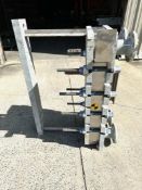 117.4 SQ. FT. UNUSED APV / SPX PLATE HEAT EXCHANGER COOLER MODEL NO. LR4 M-16