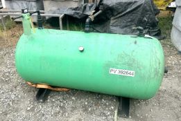 125 GALLON STEEL FAB HORIZONTAL AIR RECEIVER